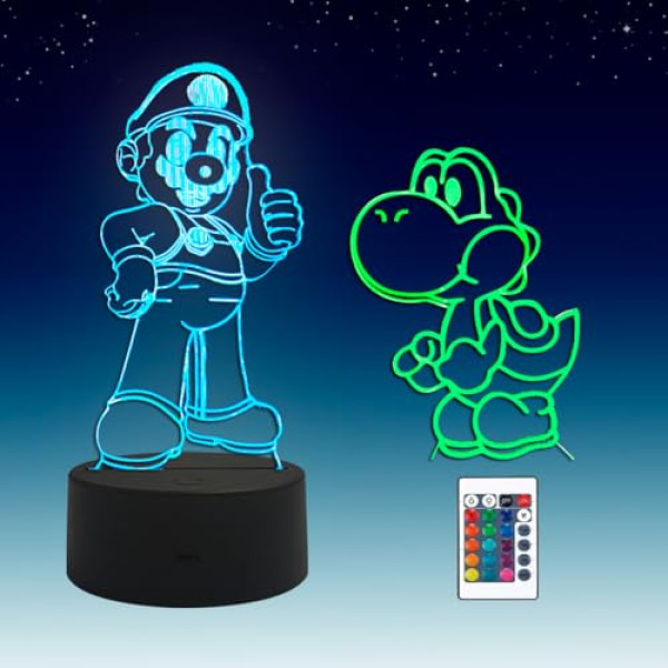 Lampe Illusion 3D - 16 Couleurs RGB avec Télécommande
