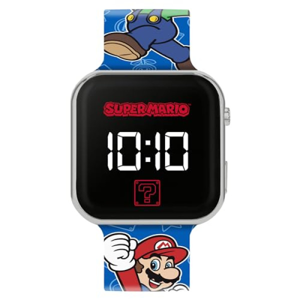 Montre LED Super Mario - Bracelet Imprimé Royaume Champignon