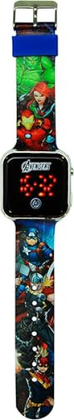 Montre LED Avengers Multicolore - Design Marvel