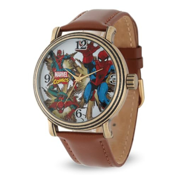 Montre Marvel Spider-Man - Bracelet Cuir Marron