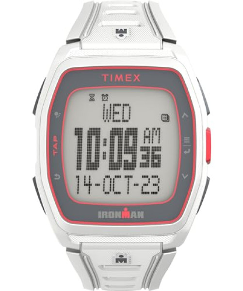 Montre Timex Ironman T300 Digital - Bracelet Silicone Blanc