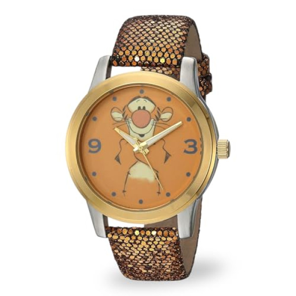 Montre Disney Tigrou - Bracelet Pailleté Or