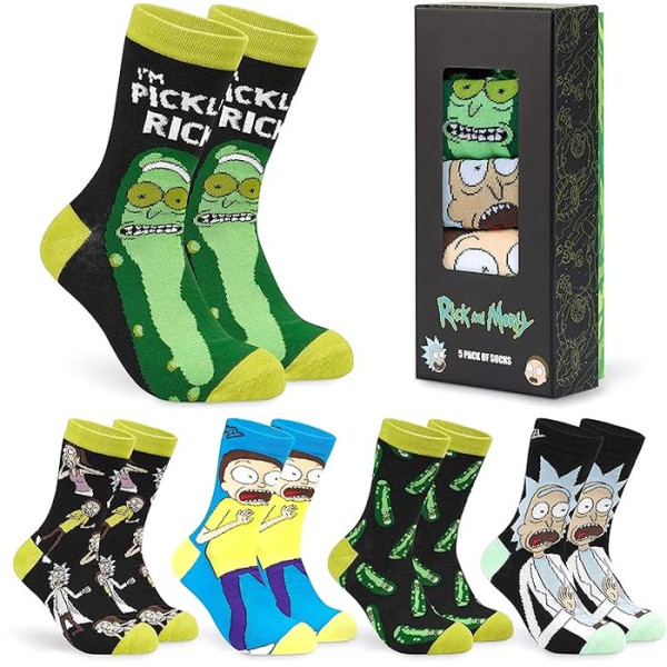Chaussettes Rick et Morty – Lot de 5 Paires