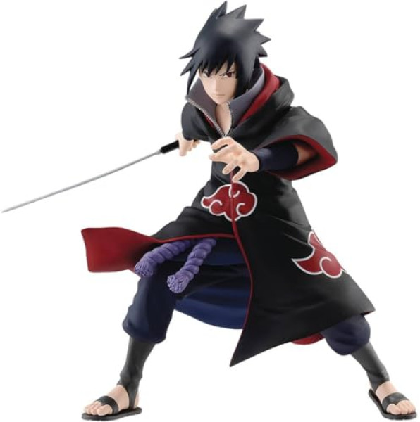 Figurine Sasuke Uchiha Akatsuki – Banpresto 15 cm