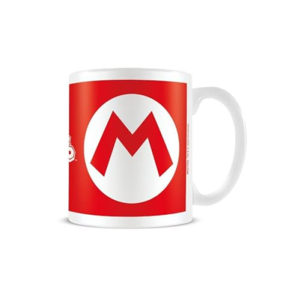 Mug Super Mario Initial - Rouge & Blanc (325ml)
