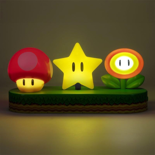 Lampe Super Mario – Éclairage Champignon Étoile Fleur