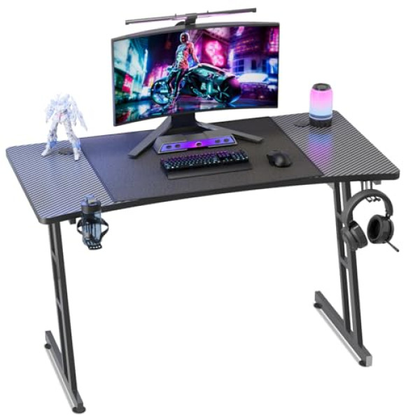 Bureau Geek Kuro-sagol - Fibre Carbone & LED - Porte-Gobelet