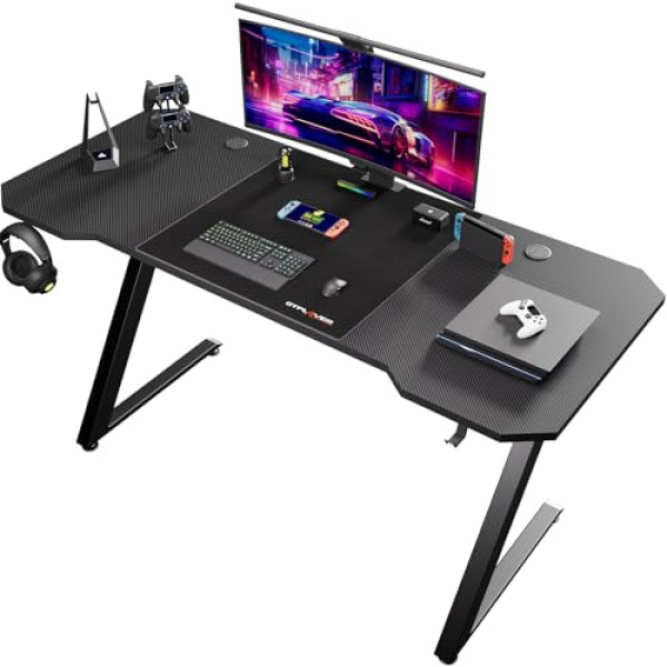 Bureau Geek GTPLAYER - Design Z Fibre de Carbone - Noir