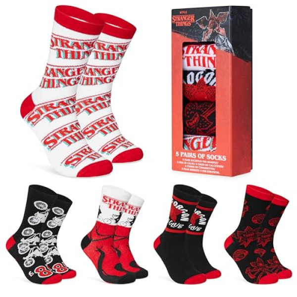 Chaussettes Stranger Things - Coffret 5 Paires Officielles