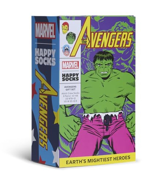 Coffret Cadeau 3 Chaussettes Marvel Avengers - Happy Socks