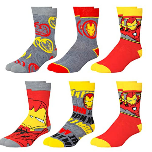 Chaussettes Marvel Avengers - Pack de 6 Paires - 4 Tailles