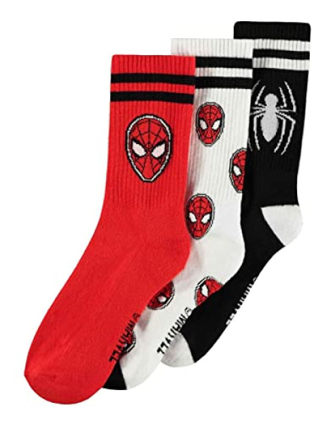 Chaussettes Spider-Man Marvel - Pack de 3 Paires - Unisexe