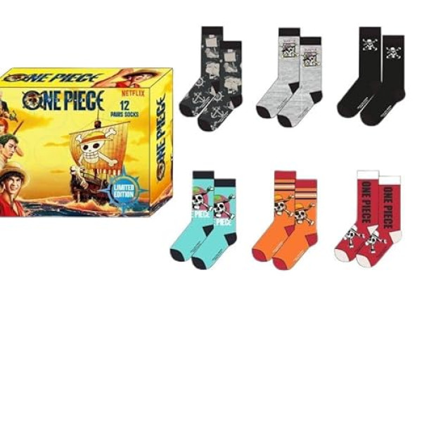 Coffret Cadeau 12 Chaussettes One Piece - Edition Limitée