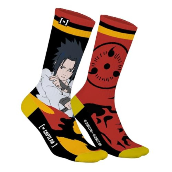 Chaussettes Naruto Sasuke - Motif Sharingan Rouge