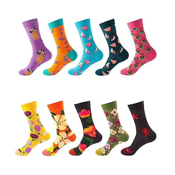 Chaussettes Fantaisie Multicolores - Pack 10 Paires