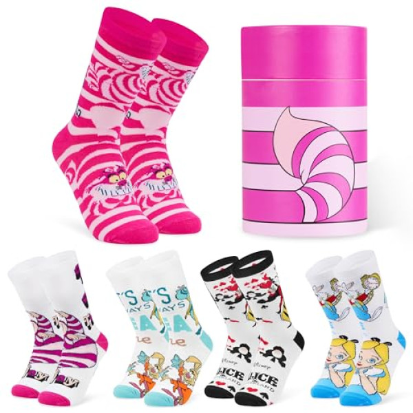 Chaussettes Disney Alice au Pays des Merveilles - Lot de 5 Paires