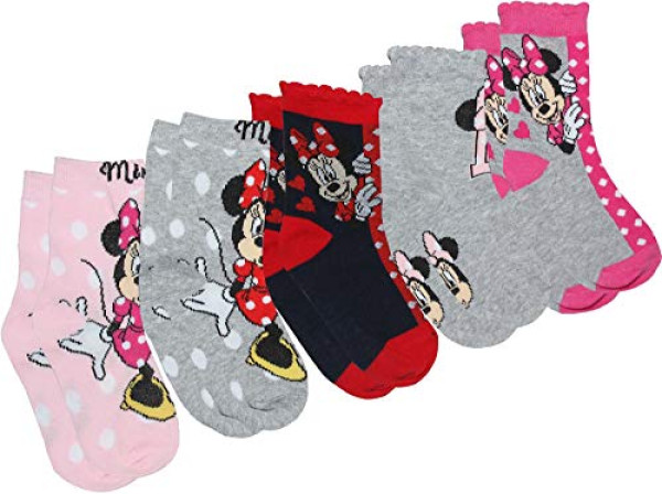 Chaussettes Minnie Mouse Disney - Pack de 5 paires
