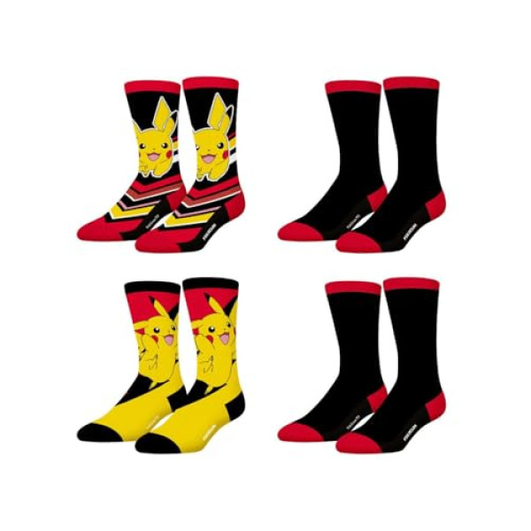 Chaussettes Pokemon Pikachu - FREEGUN - Pack de 4 Paires
